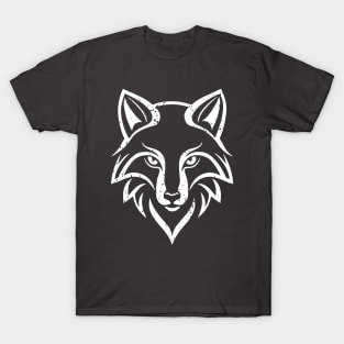 Enchanting Fox Head - distressed T-Shirt